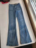Pilcro Anthropologie Mid-High Waisted Bootcut Flare Jeans Vintage Wash Size 25