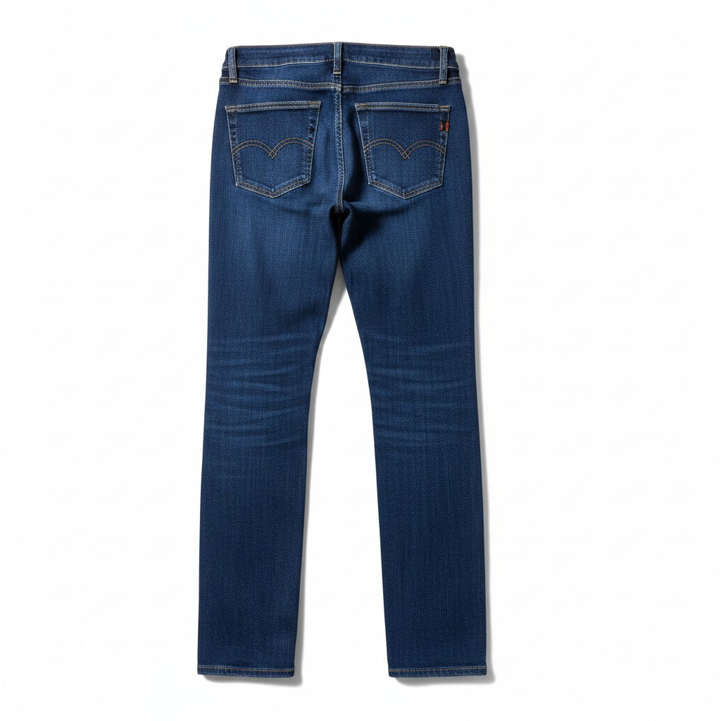 PAIGE Premium Denim Skinny Jeans in Dark Indigo Blue, Women's Size 27
