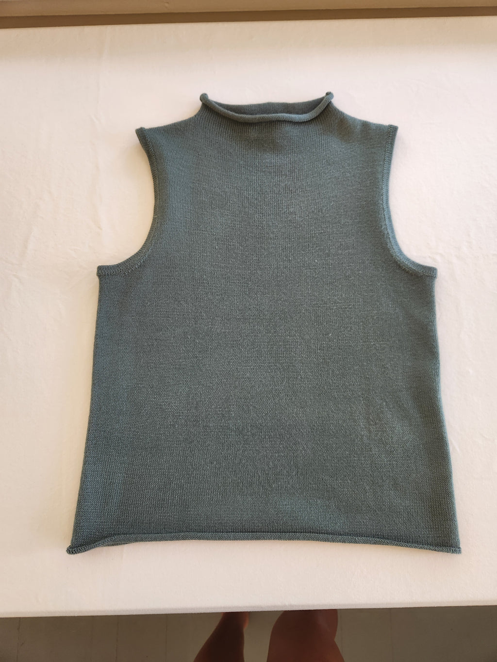 And Now This Mock Neck Sleeveless Sweater Top (Macy's Exclusive) - Muted Sage Green, Size S