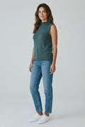 And Now This Mock Neck Sleeveless Sweater Top (Macy's Exclusive) - Muted Sage Green, Size S