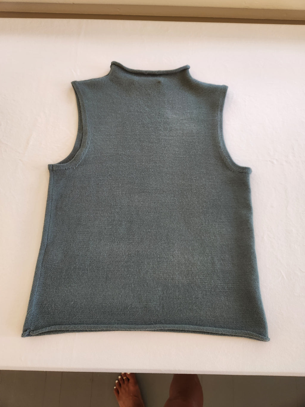 And Now This Mock Neck Sleeveless Sweater Top (Macy's Exclusive) - Muted Sage Green, Size S