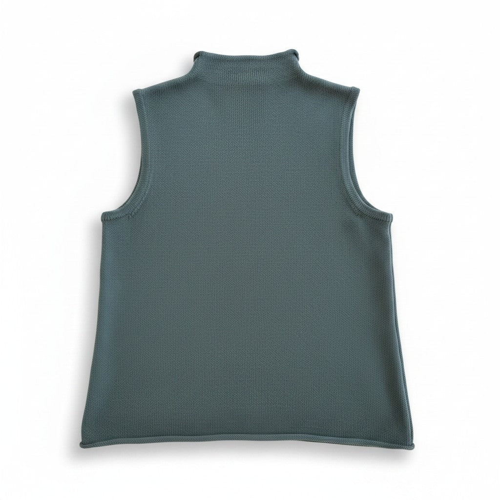 And Now This Mock Neck Sleeveless Sweater Top (Macy's Exclusive) - Muted Sage Green, Size S