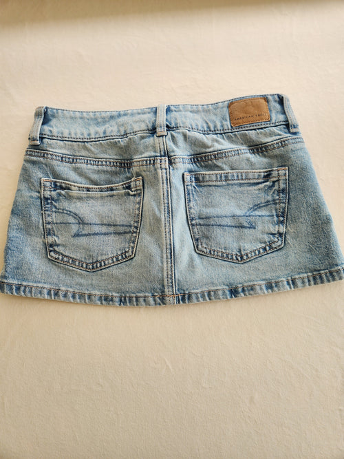 American Eagle Light Wash Denim Tennis Styled Skort - Size 00