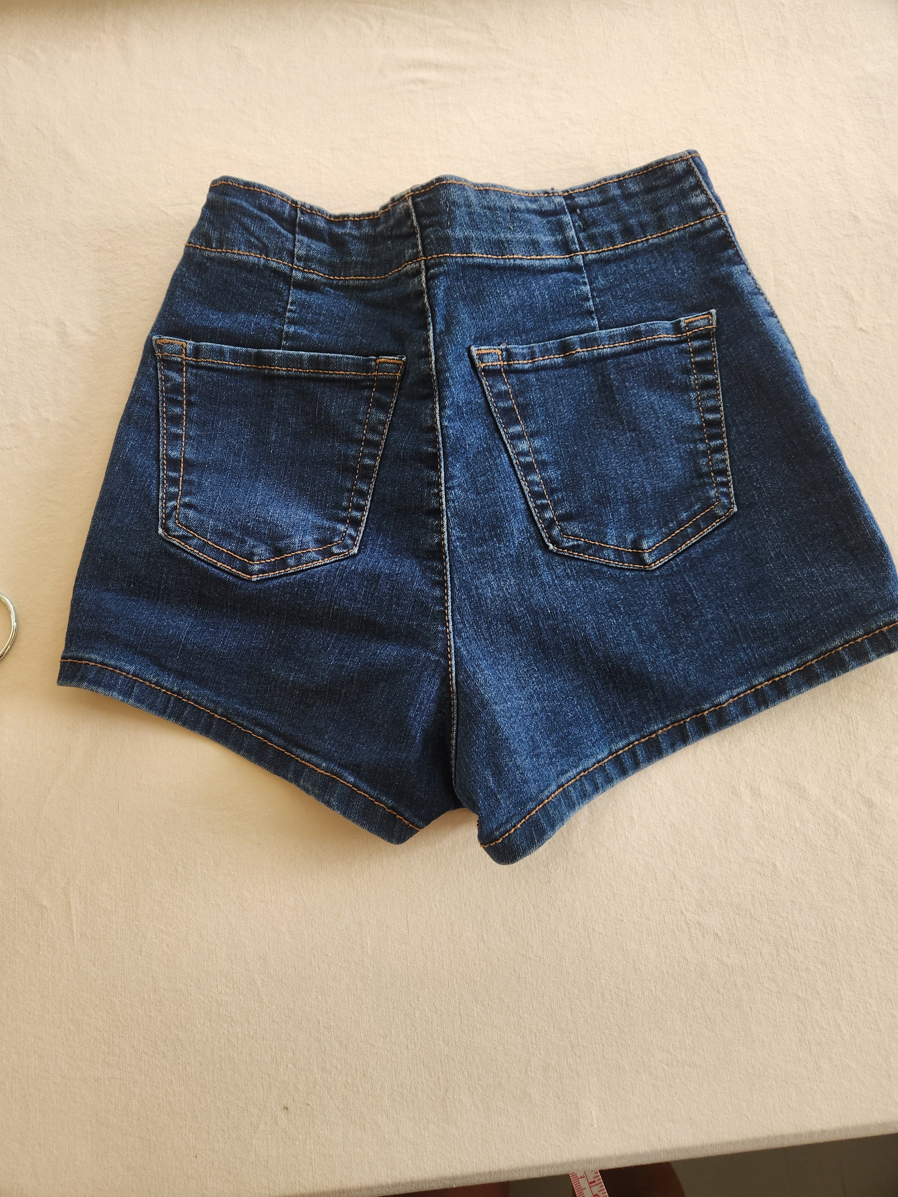 Wild Fable Dark Wash Denim Mid-Rise Cut-Off Shortie Shorts Size 2