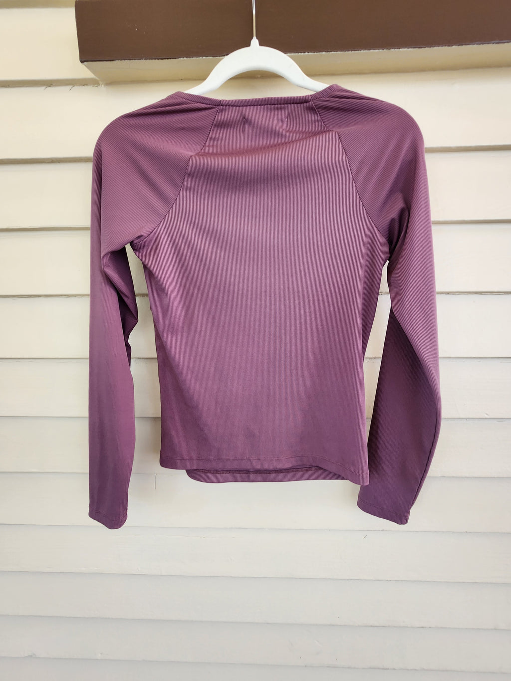 Lucky Brand Mauve Keyhole Halter Long Sleeve Top Boho Size S