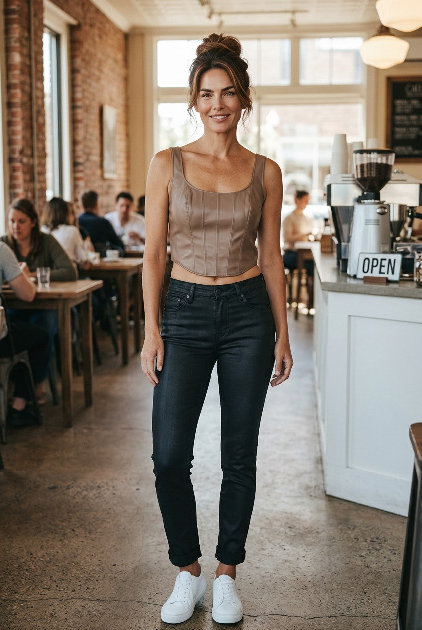 Abercrombie & Fitch Corset Style Going Out Tank Top - M