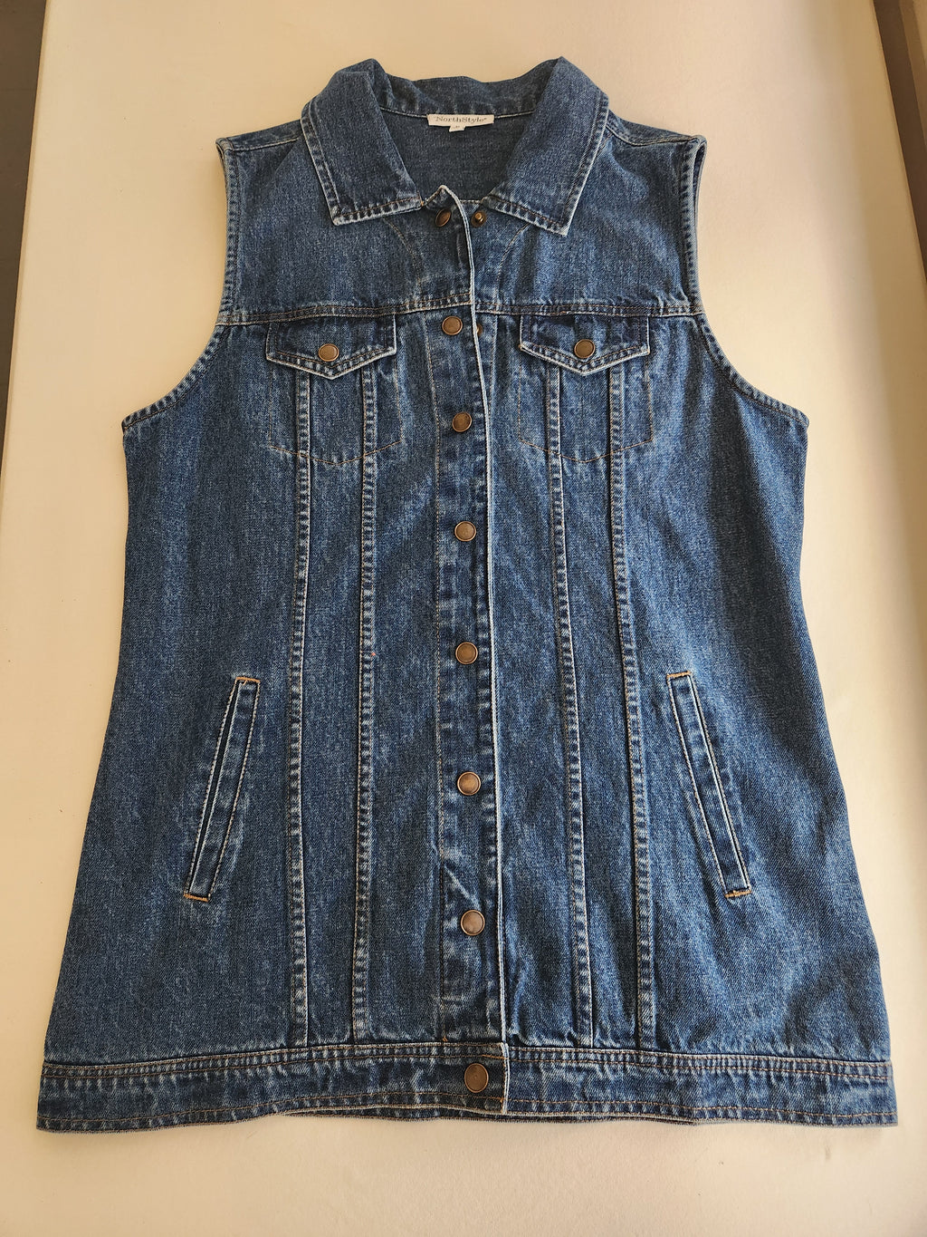 NorthStyle Denim Straight Line Mini Dress NWOT Size M