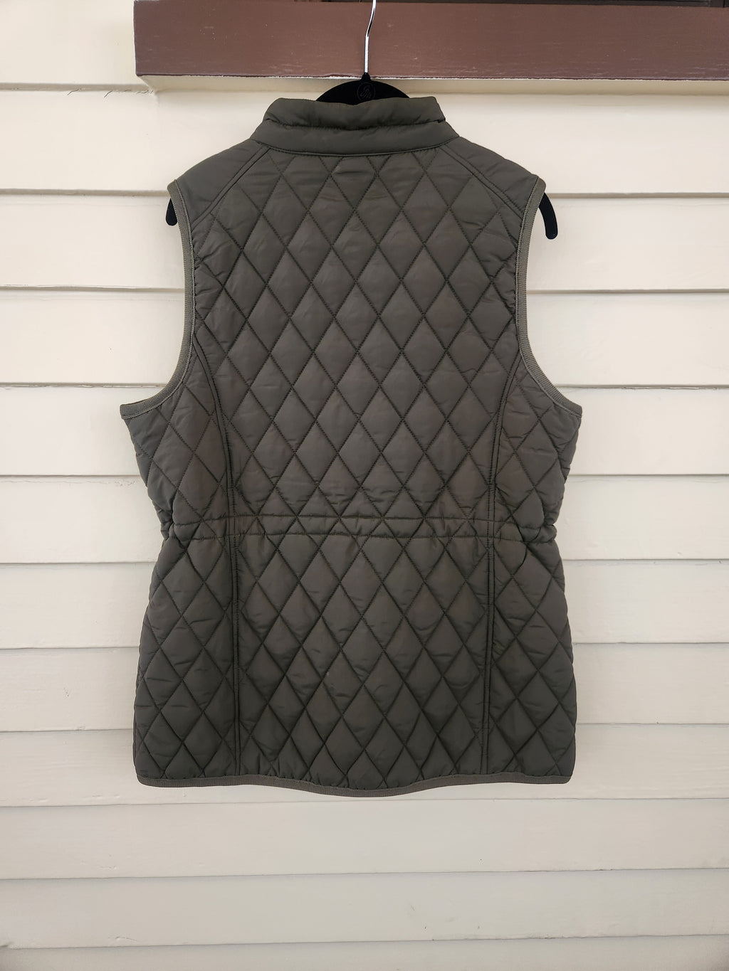 NWOT Northstyle Mock Neck Cinch Waist Puffy Vest Hunter Green M