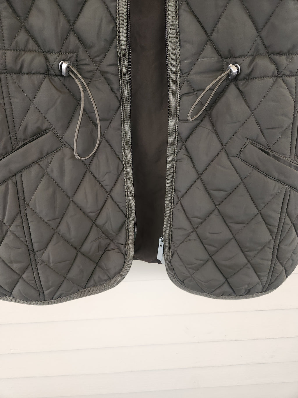 NWOT Northstyle Mock Neck Cinch Waist Puffy Vest Hunter Green M