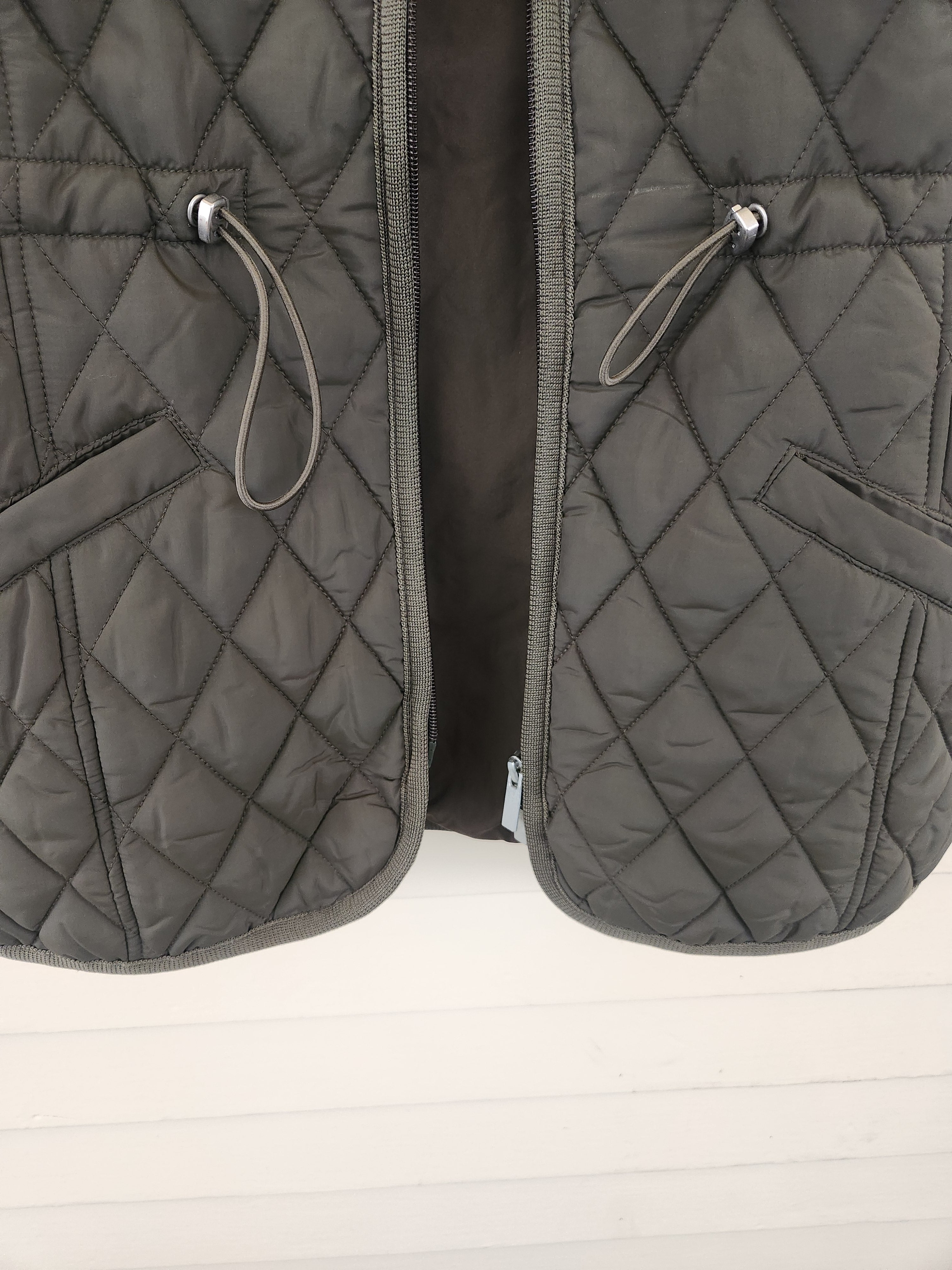 NWOT Northstyle Mock Neck Cinch Waist Puffy Vest Hunter Green M