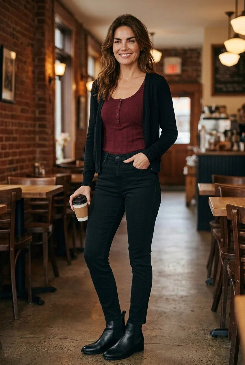 rag & bone Modele High Rise Ankle Skinny Jeans Black Size 26