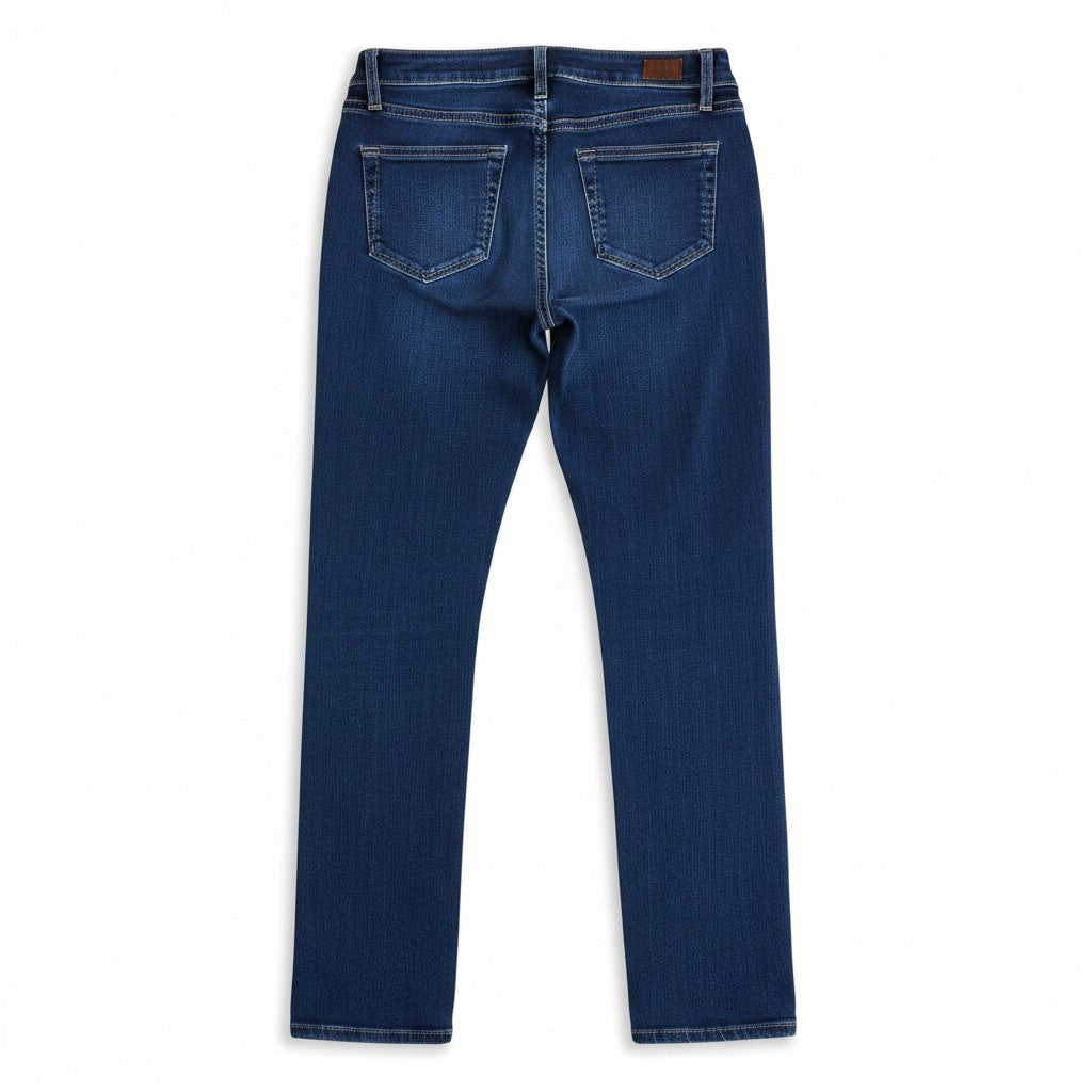 PAIGE Skyline Skinny Jeans Premium Luxury Dark Indigo Blue Size 25