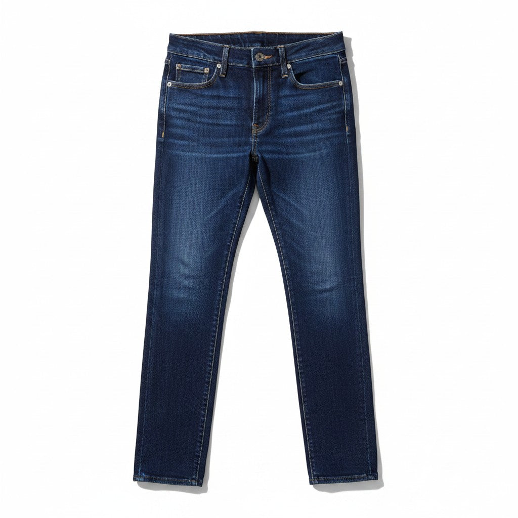 PAIGE Skyline Skinny Jeans Premium Luxury Dark Indigo Blue Size 25