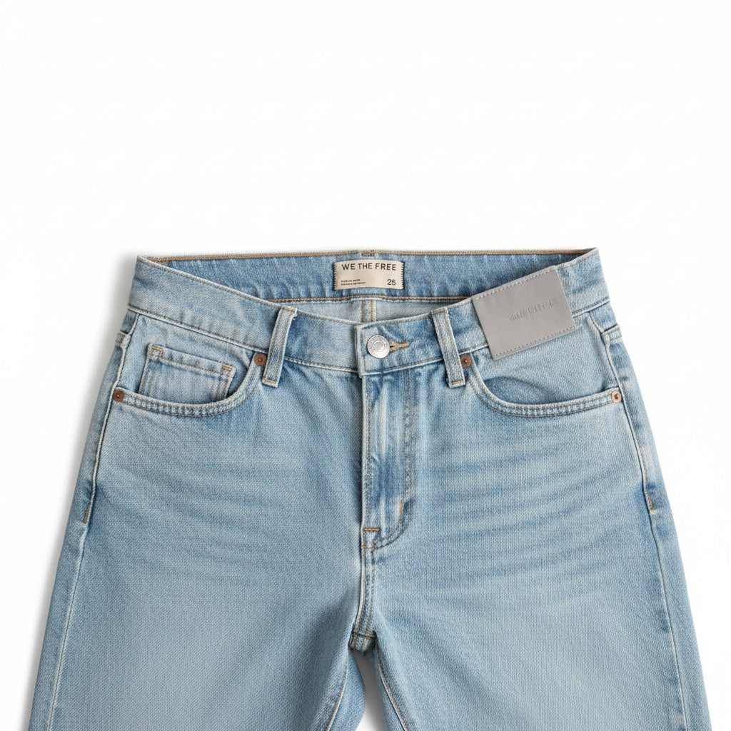 WE THE FREE by FREE PEOPLE High Rise Wide Leg Jeans Size 26