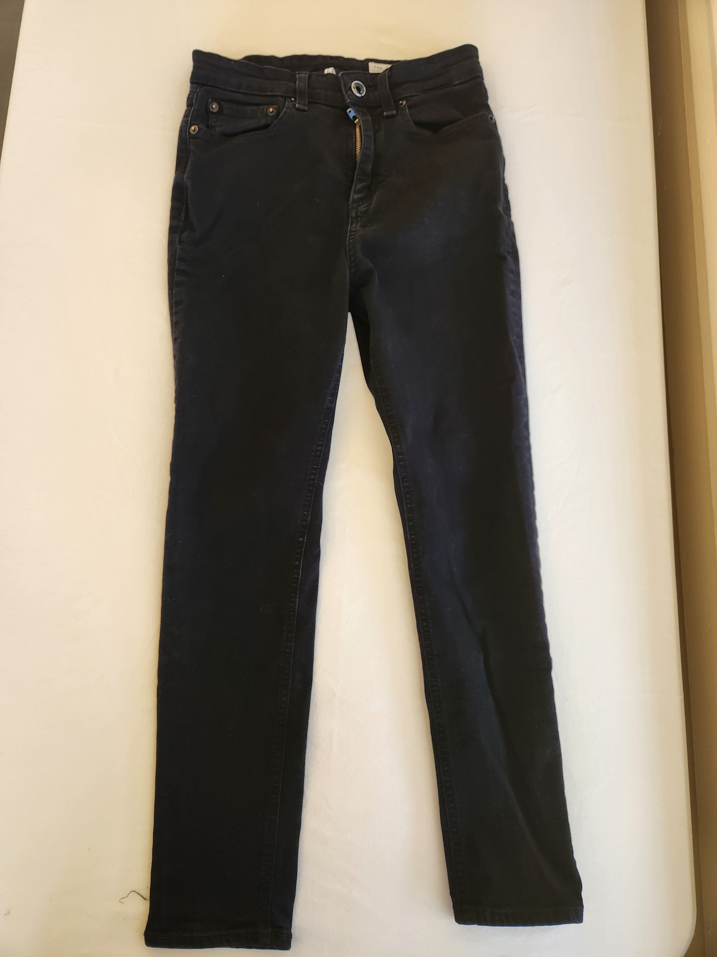 rag & bone Modele High Rise Ankle Skinny Jeans Black Size 26