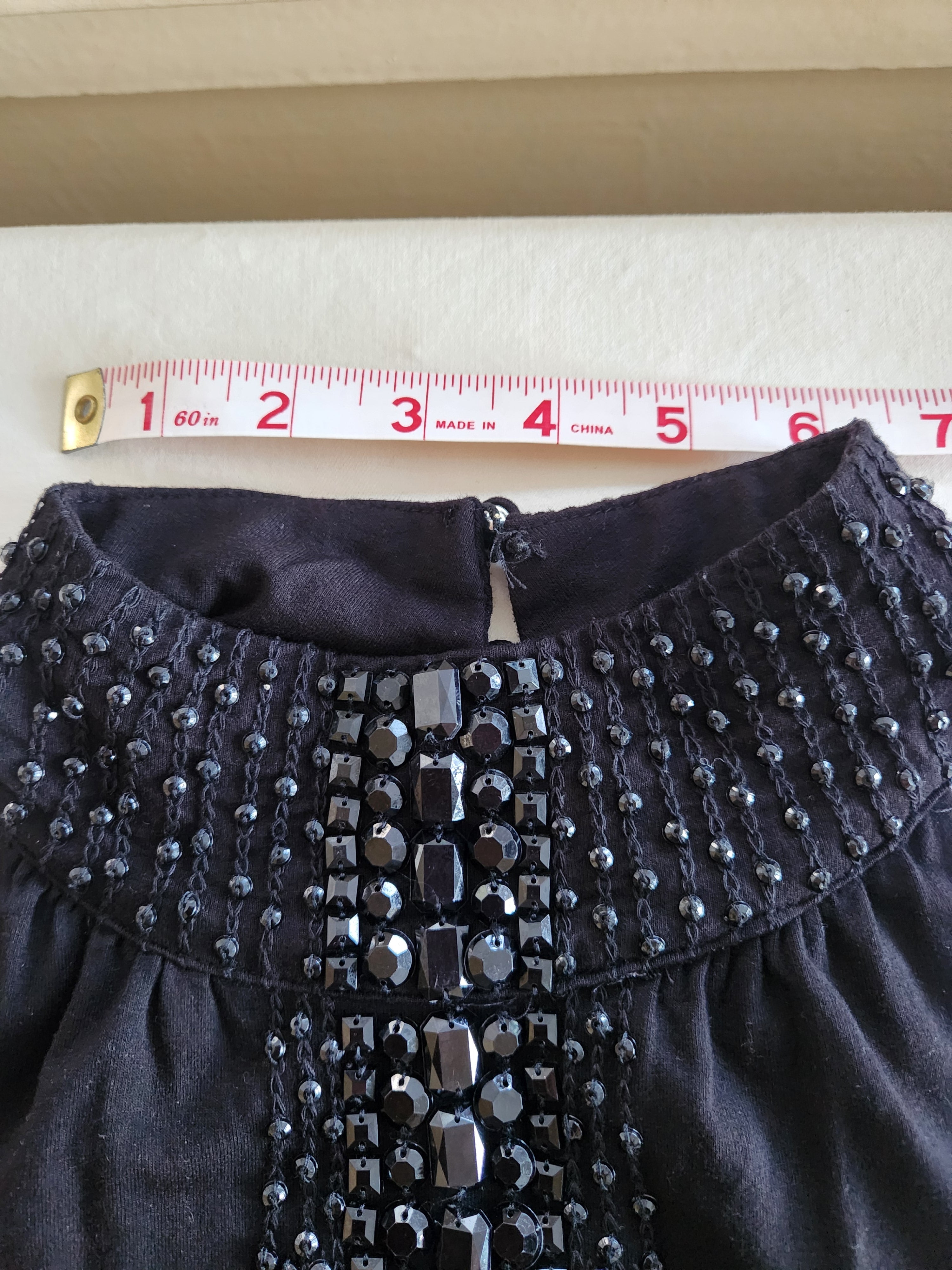I.N.C. Black Sleeveless Sequin Mock Neck Top Size M