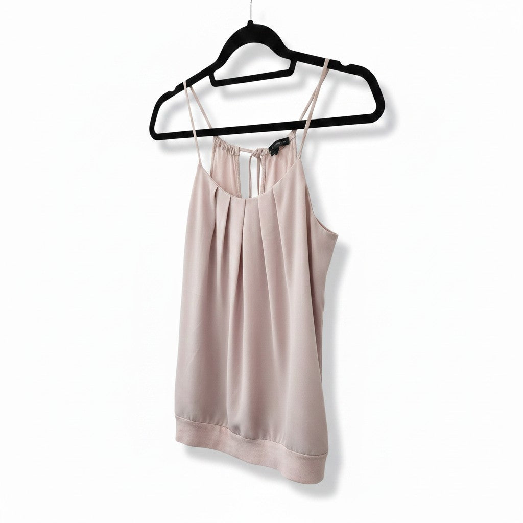 Express Pale Pink Cream Double Layer Scoop Neck Cami Tank Top Size XS