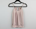 Express Pale Pink Cream Double Layer Scoop Neck Cami Tank Top Size XS