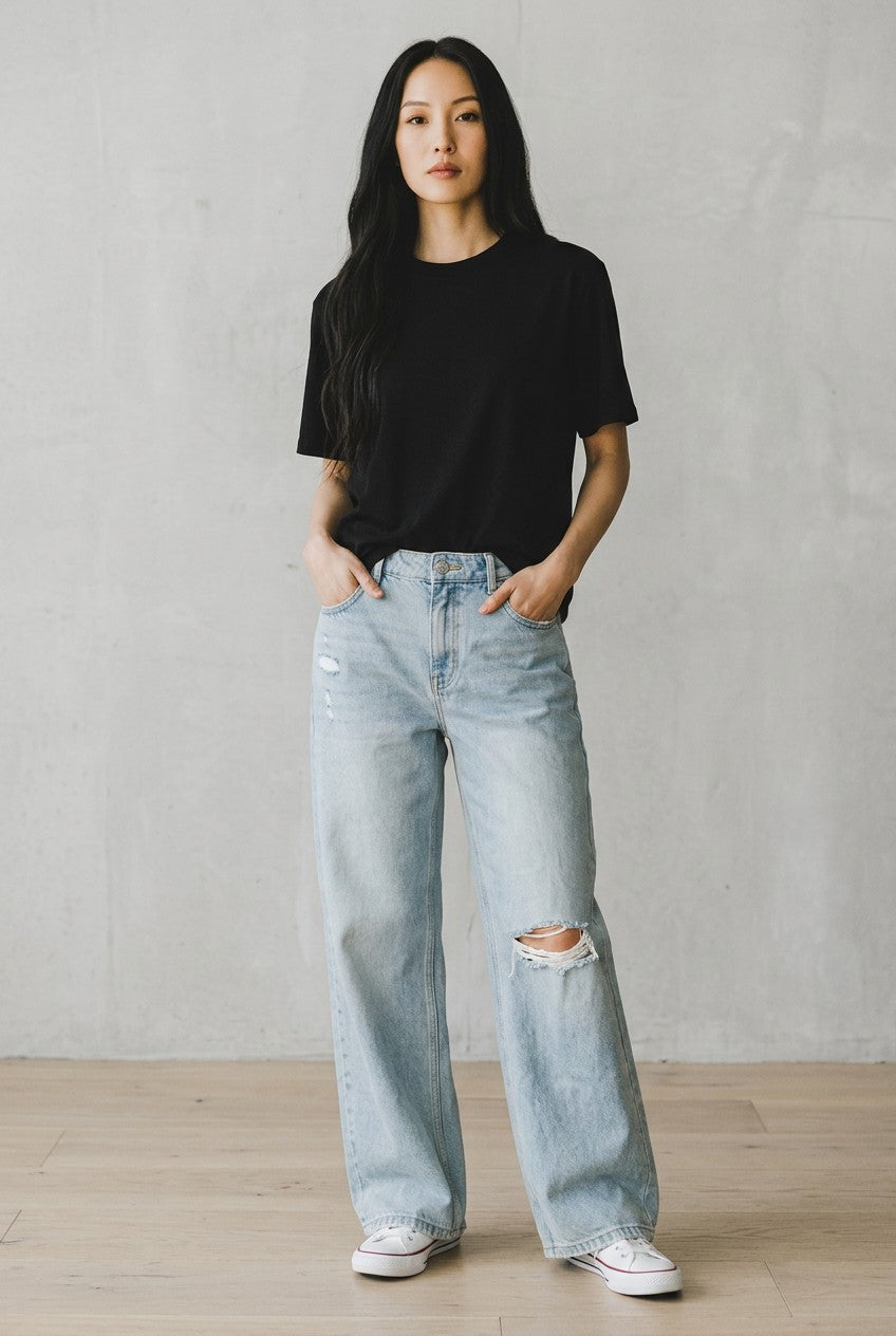 WE THE FREE by FREE PEOPLE High Rise Wide Leg Jeans Size 26