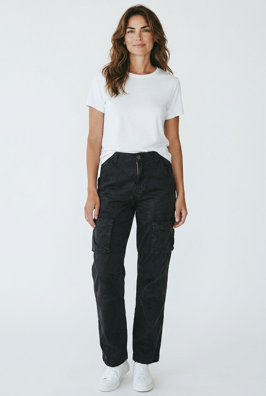 GARAGE Casual Everyday Cargo Pants for Women